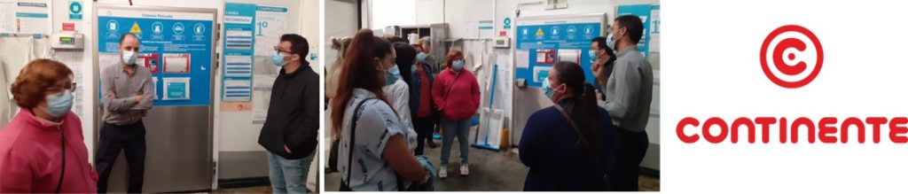 ação 10 do Curso 1 - Assistente Operacional, a decorrer em Poiares, visitou o Hipermercado Continente do Peso da Régua.