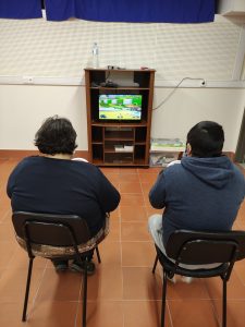 Clientes do CAARPD jogam na Nintendo Wii