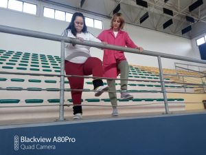 Clientes do CAARPD fazem atividades desportivas no pavilhão gimnodesportivo de Poiares