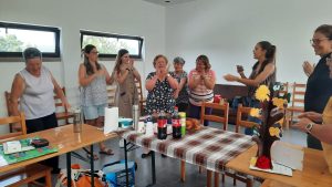 Lanche de aniversário de cliente dos Espaços de Convívio