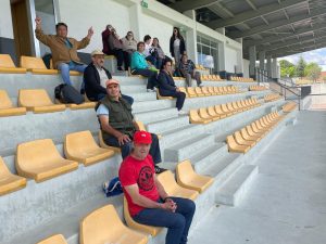 Clientes do CAARPD no estádio municipal de Murça