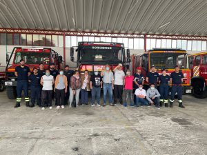 Clientes do CAARPD em atividade no quartel dos bombeiros voluntários de Murça