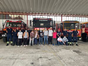 Clientes do CAARPD em atividade no quartel dos bombeiros voluntários de Murça