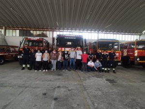 Clientes do CAARPD em atividade no quartel dos bombeiros voluntários de Murça