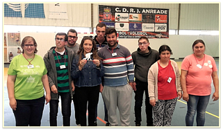 Formandos da A2000 em encontro de boccia