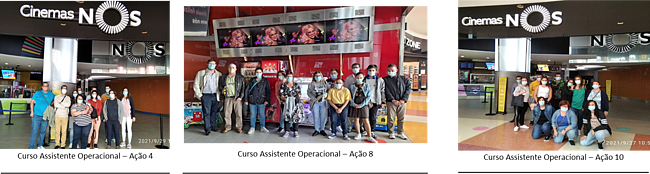 Formandos da A2000 no Cinema, no Shopping em Vila Real