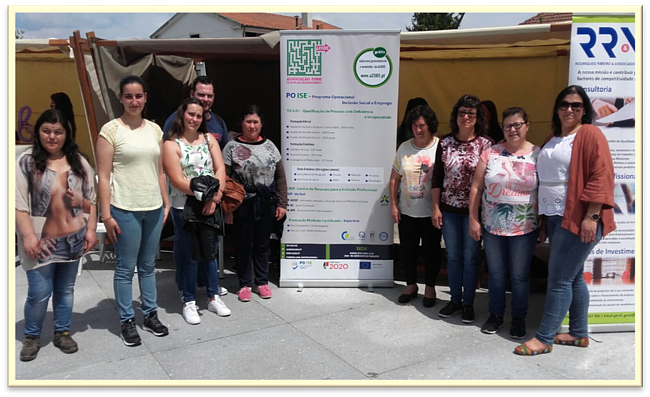 Formandos em visita à Feira de Qualificação de Baião