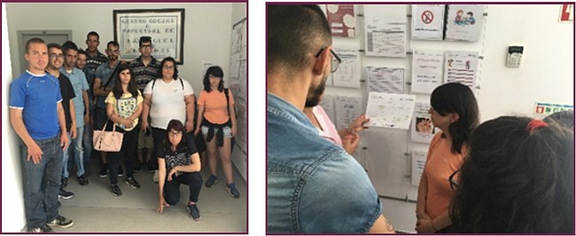 Formandos em visita ao jardim de infância