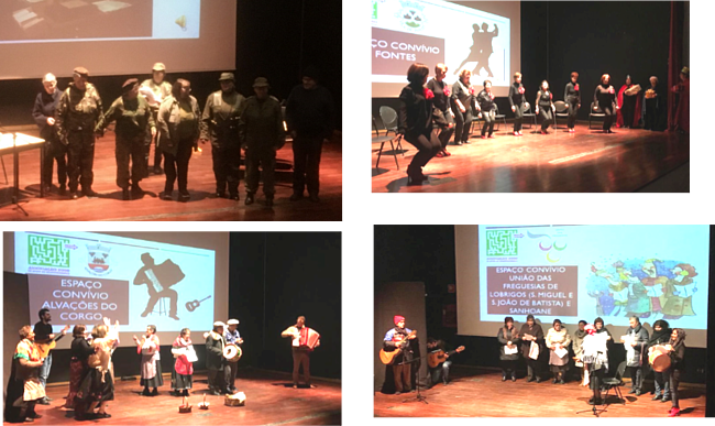 Clientes dos Espaços de Convívio fazem atuações musicais e realizam peça de teatro