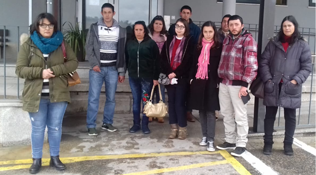 Formandos em visita a lar
