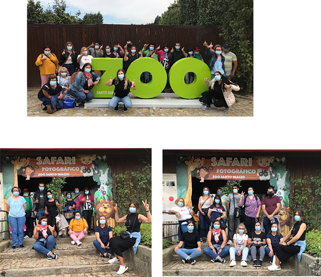 Formandos da A2000 em visita ao jardim zoológico