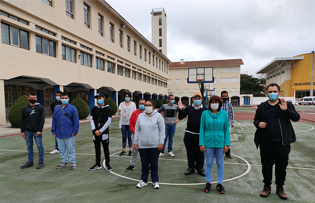 Formandos da A2000 na sede em Poiares