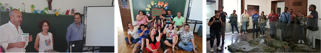 Clientes do projeto na sessão de boas-vindas com os representantes das várias entidades