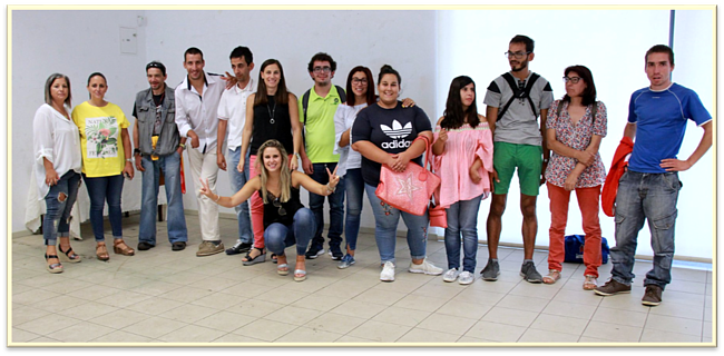 Formandos e formadores do curso