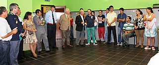 Clientes e técnicos da A2000 celebram aniversário com representantes das entidades locais