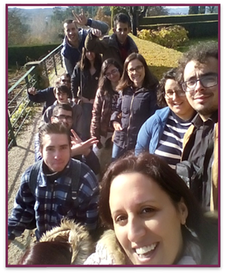 Formandos e técnicas em visita de estudo