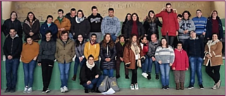 Formandos em torneio de boccia