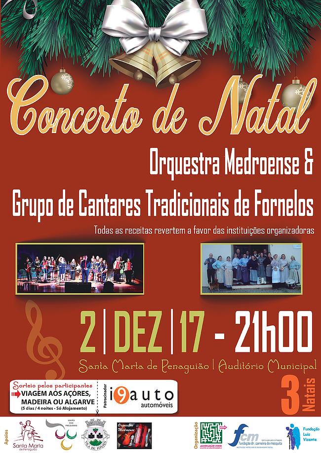 Cartaz de divulgação do concerto de Natal