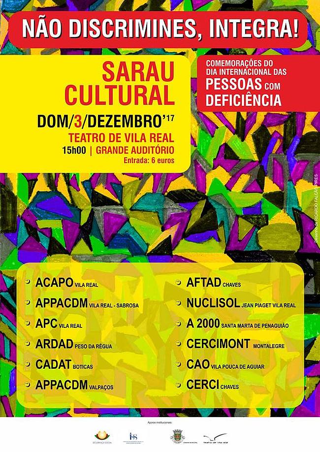 Cartaz de divulgação do Sarau Cultural