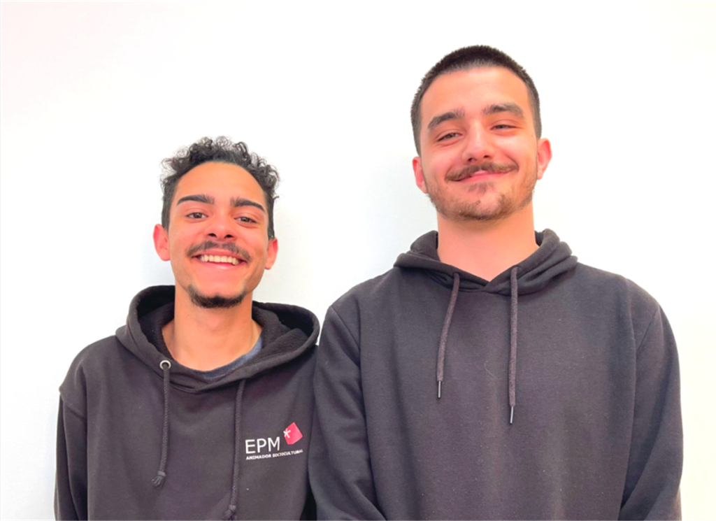 VOLUNTÁRIOS Pedro Guerra e Diogo Vilela