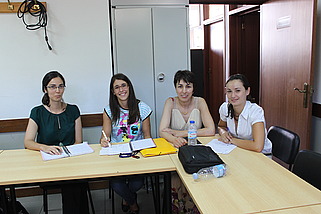 Engenheira Célia Moita, da Gradualbusiness – Serviços de Gestão, Lda, Dr.ª Ana Antunes, Dr.ª Marina Teixeira e Dr.ª Vânia Pereira da A2000.