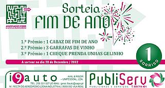 Cartaz de divulgação do sorteio