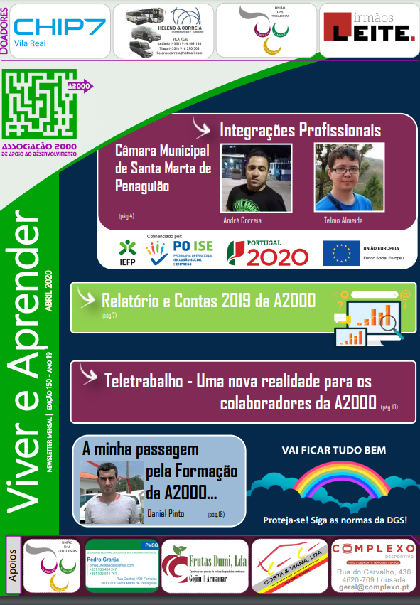 Capa Newsletter Abril 2020