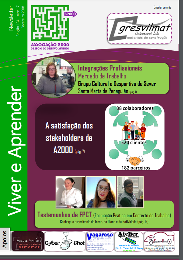 Capa Newsletter Fevereiro 2018