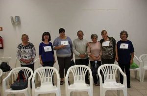 Participantes do Encontro Convívio de Boccia Sénior convivem durante evento