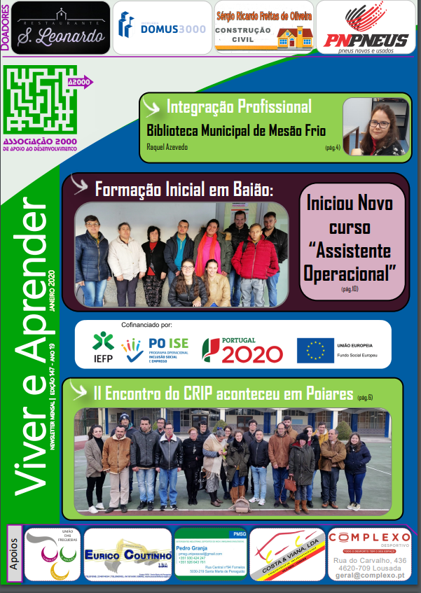 Capa Newsletter Janeiro 2020