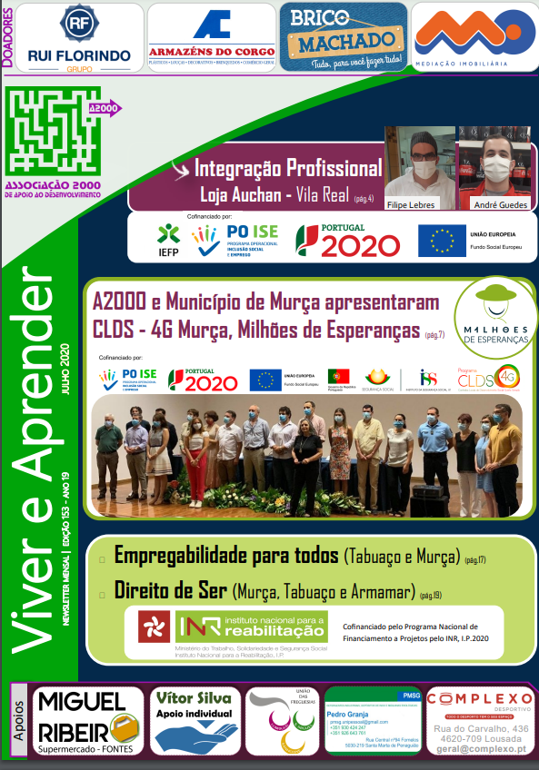 Capa Newsletter de Julho 2020