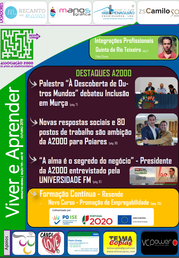Capa Newsletter Outubro 2019