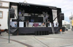 Palco do evento Santa Marta em Festa