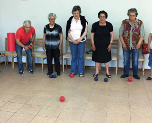 Espaços de Convívio de Alvações do Corgo - Clientes jogam boccia