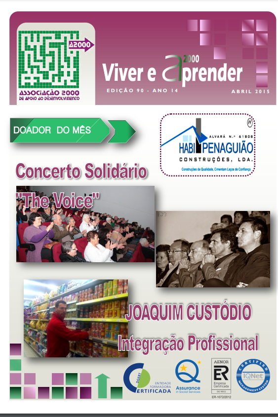 Capa Newsletter Abril 2015
