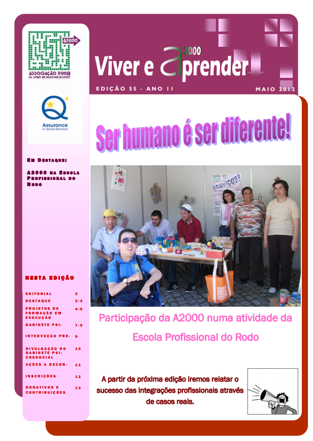 Capa Newsletter Maio 2012
