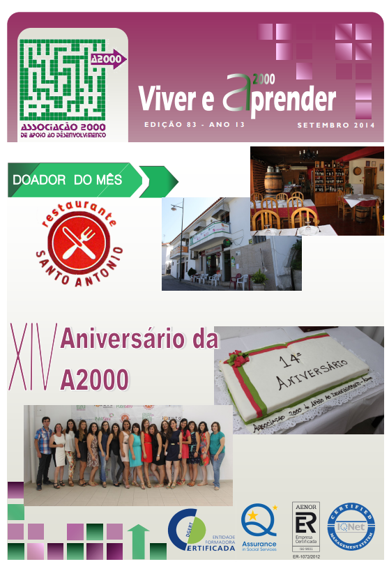 Capa Newsletter Setembro 2014
