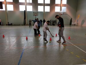 Clientes do CAARPD participam em torneio de hóquei