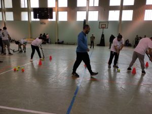 Clientes do CAARPD participam em torneio de hóquei